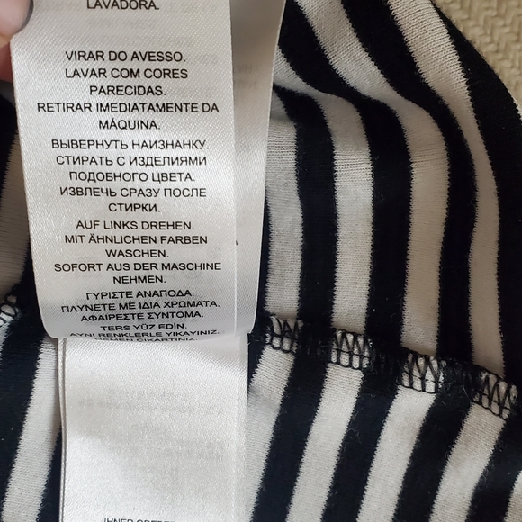 Lauren Ralph Lauren Women's White & Black long sleeve crew neck top Size XL - Picture 3 of 10